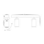 Havit Lighting Bar Lights Revo White 2 Light TRI Colour LED Lights-For-You HV4002T-2-WHT 9350418025937