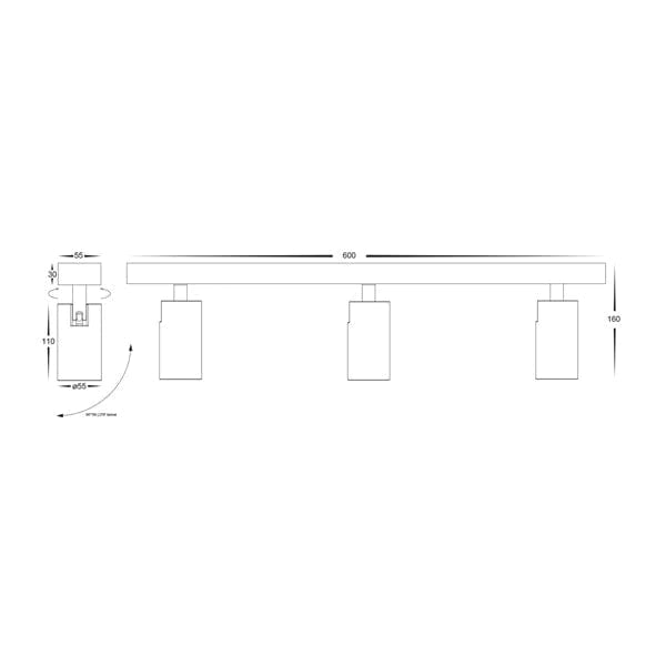 Havit Lighting Bar Lights Revo White 3 Light TRI Colour Lights-For-You HV4002T-3-WHT 9350418025968