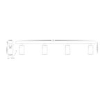 Havit Lighting Bar Lights Revo White 4 Light TRI Colour Bar Light Lights-For-You HV4002T-4-WHT 9350418025999
