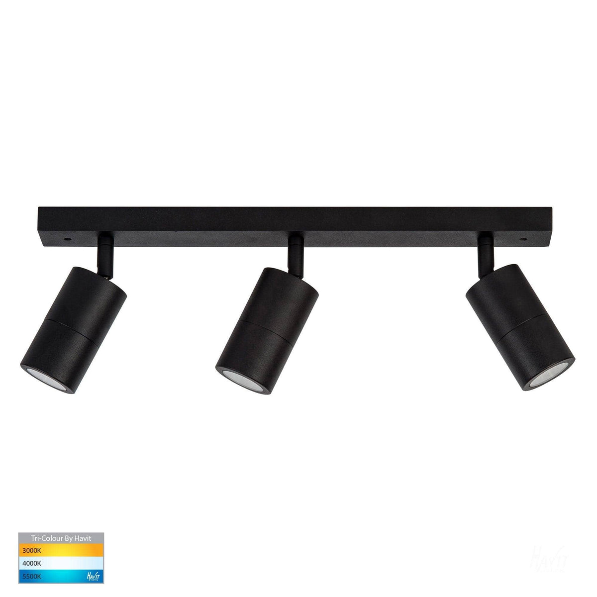 Havit Lighting Bar Lights Tivah Black 3 Light TRI Colour Lights-For-You HV4001T-3-BLK 9350418016942