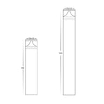 Havit Lighting Bollard Lighting DIVAD 1000mm Black LED Bollard Light Lights-For-You