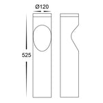 Havit Lighting Bollard Lighting Fedor Round Aluminium Black Tri Colour Lights-For-You