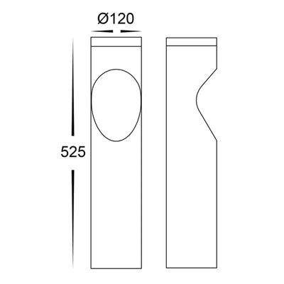 Havit Lighting Bollard Lighting Fedor Round Aluminium Black Tri Colour Lights-For-You