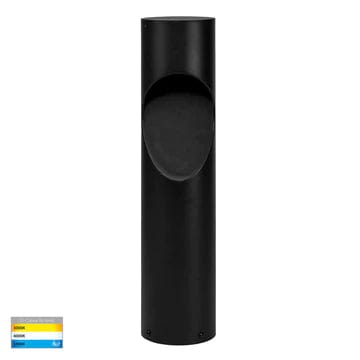 Havit Lighting Bollard Lighting Fedor Round Aluminium Black Tri Colour Lights-For-You HV1630T-BLK-240V-RND 9350418026590