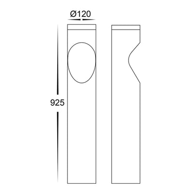 Havit Lighting Bollard Lighting Fedor Square Aluminium Black Tri Colour Lights-For-You