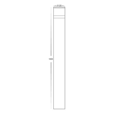 Havit Lighting Bollard Lighting Highlite Aluminium Black 1000mm Lights-For-You