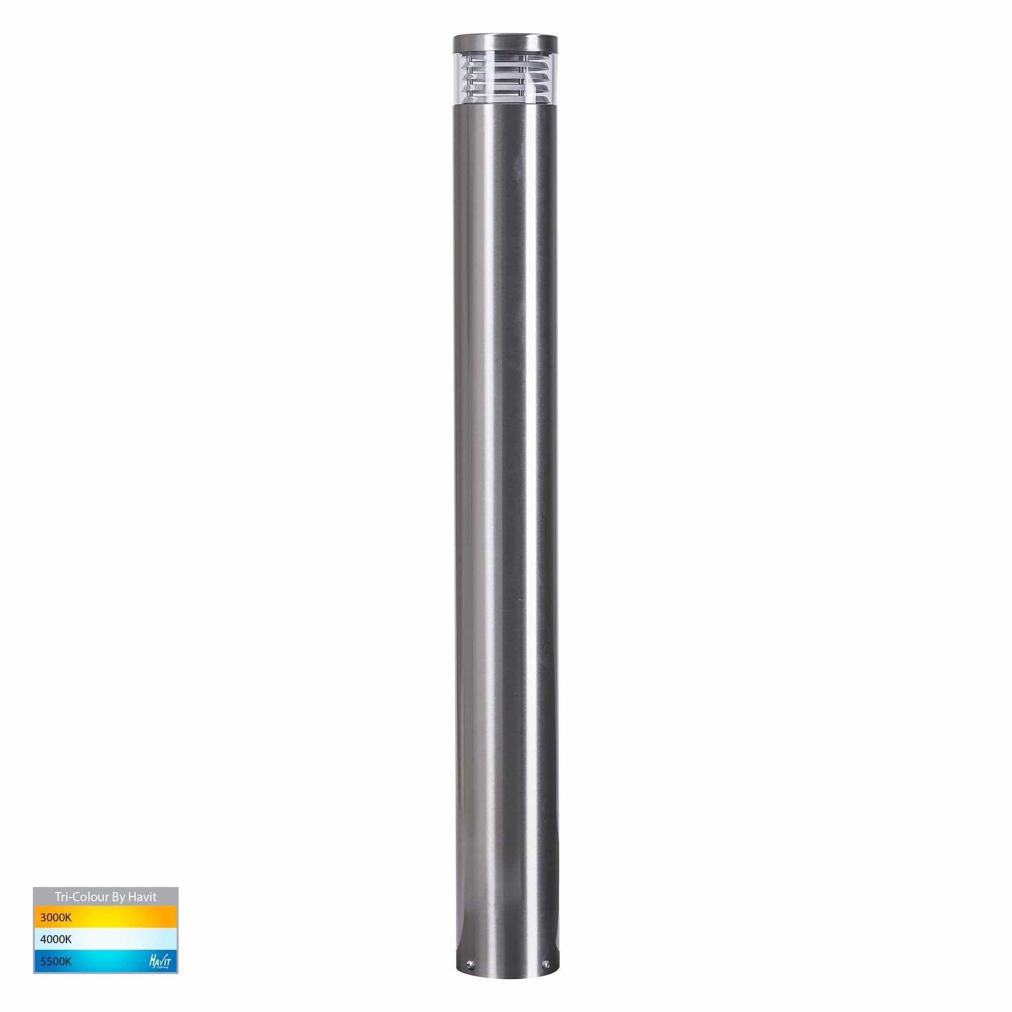 Havit Lighting Bollard Lighting Maxi 900 316 Stainless Steel Louvred LED Lights-For-You HV1618T-SS316-240V 9350418016294