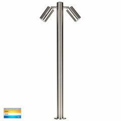 Havit Lighting Bollard Lighting Tivah 316 Stainless Steel TRI Colour Double Lights-For-You HV1507T-SS316-240V 9350418015976