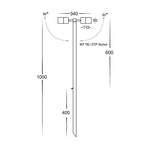 Havit Lighting Bollard Lighting Tivah Antique Brass TRI Colour Double Lights-For-You HV1405T-AB 9350418015747