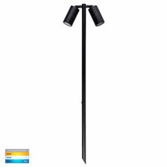 Havit Lighting Bollard Lighting Tivah Black TRI Colour Double Lights-For-You HV1425T 9350418015846