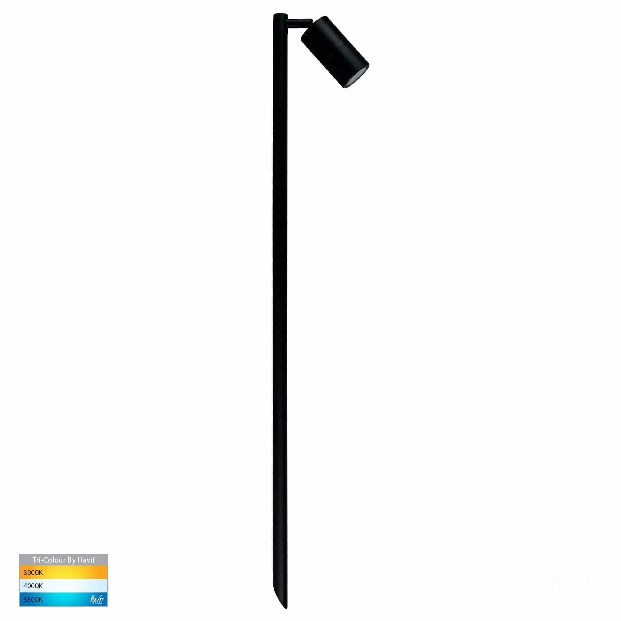 Havit Lighting Bollard Lighting Tivah Black TRI Colour Single Lights-For-You HV1423T 9350418015839