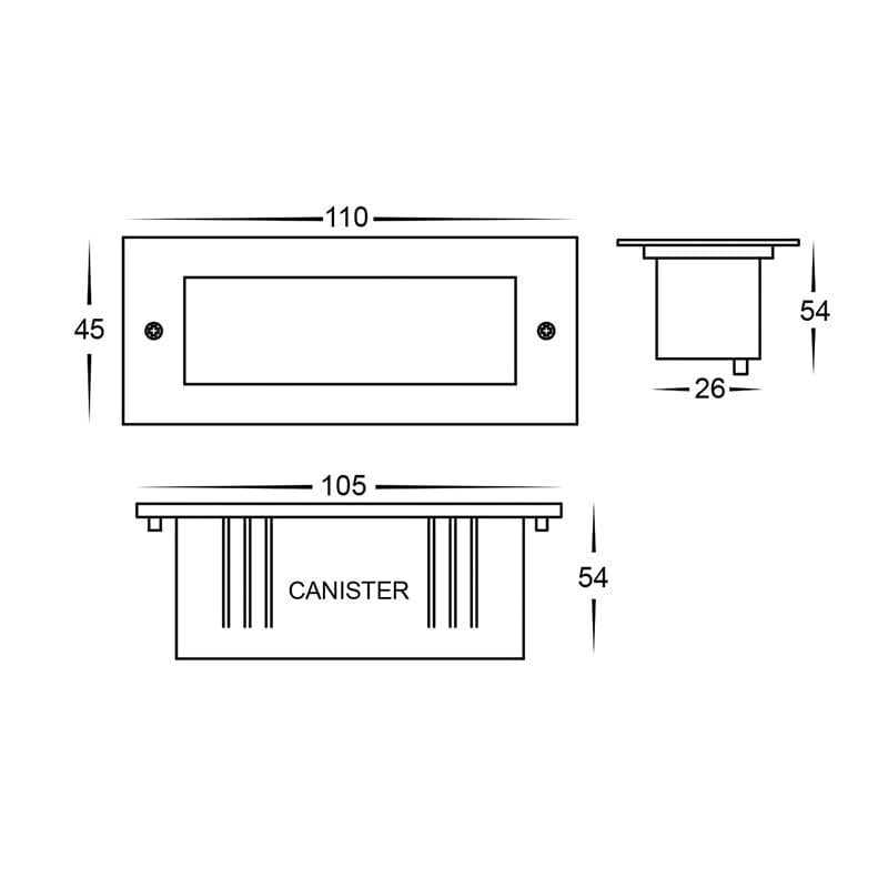 Havit Lighting Brick Lights Bata 316 Stainless Steel 3w LED Lights-For-You HV3007T-SS316-12V 9350418012197