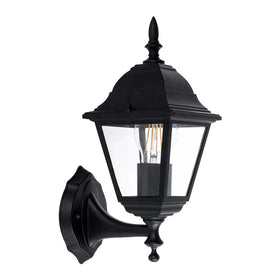 Havit Lighting Coach Light Newark 4 Panel Coach Wall Light in Aluminium Black Havit Lighting - HV3551W-BLK Lights-For-You HV3551W-BLK