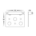 Havit Lighting Coping Light Preston Antique Brass LED Lights-For-You HV3297T-AB-12V
