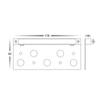 Havit Lighting Coping Light Preston Antique Brass LED Lights-For-You HV3298T-AB-12V