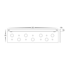 Havit Lighting Coping Light Preston Antique Brass LED Lights-For-You HV3299T-AB-12V