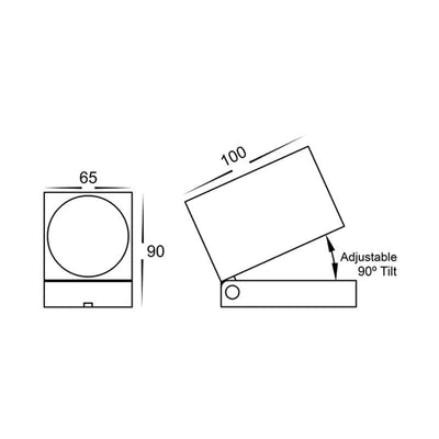 Havit Lighting Exterior Lighting Accord White TRI Colour Single Lights-For-You HV3630T-WHT 9350418016638