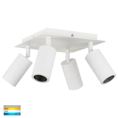 Havit Lighting Exterior Lighting Tivah White 4 Light TRI Colour LED Lights-For-You HV4001T-4-WHT-SQ 9350418017055