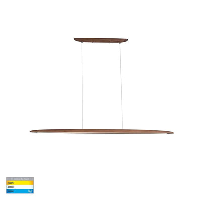 Havit Lighting Indoor Pendants Noce Linear LED Pendant Light 1300mm/1800mm in Walnut Timber Lights-For-You HV6010T