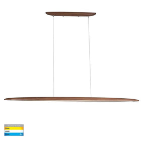 Havit Lighting Indoor Pendants Noce Linear LED Pendant Light 1300mm/1800mm in Walnut Timber Lights-For-You HV6012T
