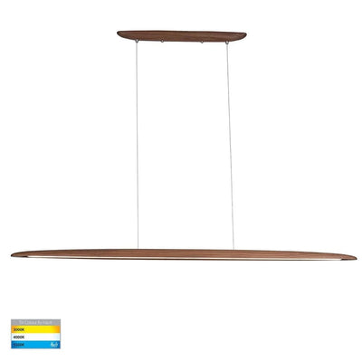 Havit Lighting Indoor Pendants Noce Linear LED Pendant Light 1300mm/1800mm in Walnut Timber Lights-For-You HV6012T