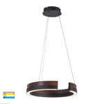 Havit Lighting Indoor Pendants Orah LED Pendant Light 600mm/800mm in Walnut & Black Lights-For-You HV6092T