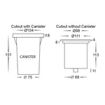 Havit Lighting Inground Lights Luta 316 Stainless Steel TRI Colour Lights-For-You HV1825T-SQ 9350418016355