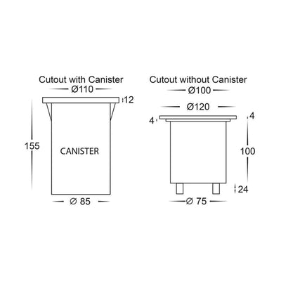Havit Lighting Inground Lights Metro Round 316 Stainless Steel TRI Lights-For-You