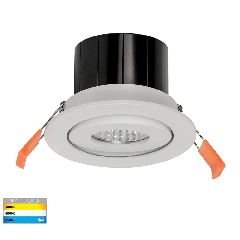 Havit Lighting LED Downlights 90mm LED Downlight 12w Black, White Lights-For-You HV5512T-WHT 9350418010056