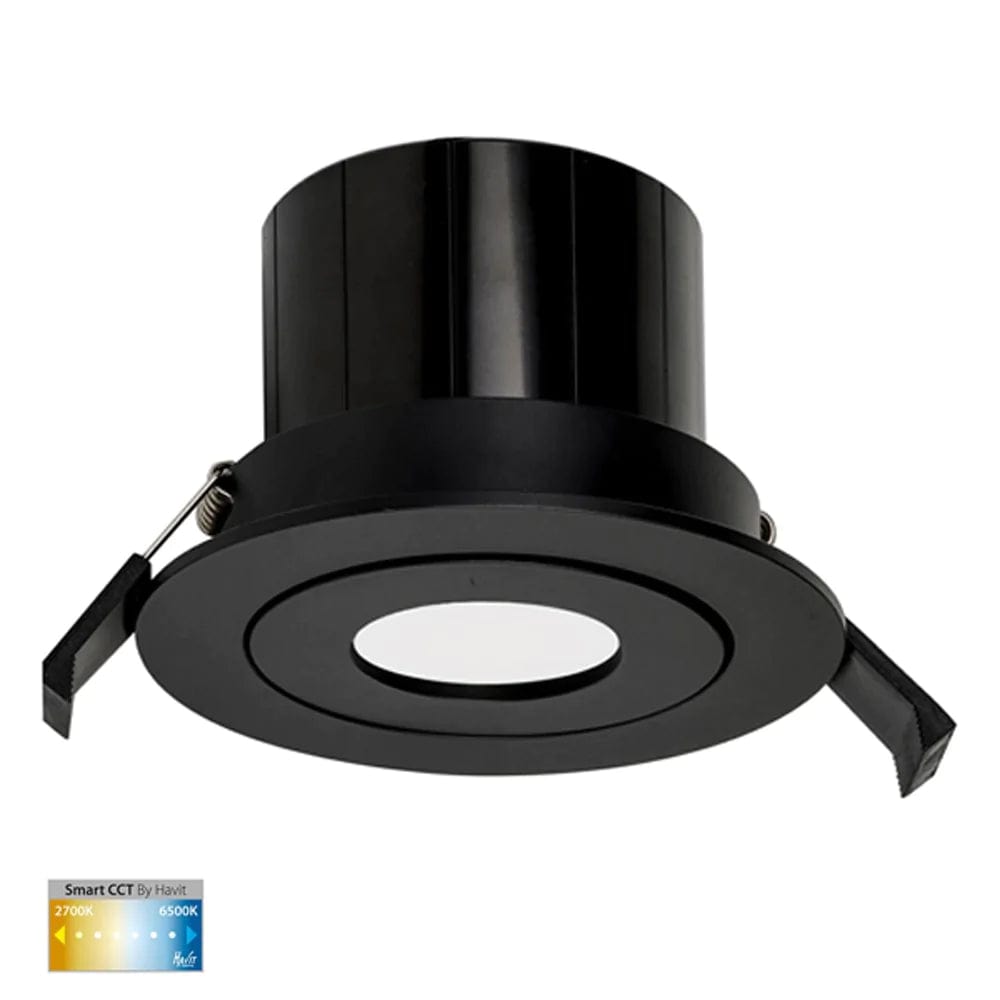 Havit Lighting LED Downlights 90mm Prime Wifi LED Downlight 12w Lights-For-You HV5512CCT-BLK 9350418026767