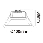 Havit Lighting LED Downlights Gleam Black Fixed Dim to Warm LED Lights-For-You