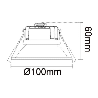 Havit Lighting LED Downlights Gleam Black Fixed Dim to Warm LED Lights-For-You