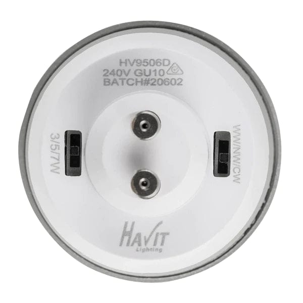 Havit Lighting LED Downlights Lexan Black 9in1 Surface Mounted GU10 LED Downlight - HV5832T Lights-For-You