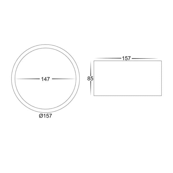 Havit Lighting LED Downlights Nella Black 18w Surface Mounted LED Lights-For-You