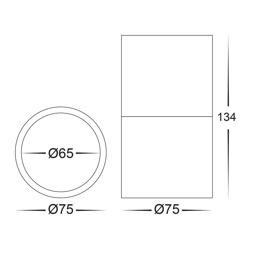 Havit Lighting LED Downlights Nella Black 7w Surface Mounted LED Lights-For-You