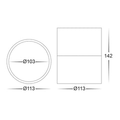 Havit Lighting LED Downlights Nella White 12w Surface Mounted LED Downlight Lights-For-You