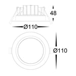 Havit Lighting LED Downlights Polly PC  White Fixed LED Downlight Lights-For-You