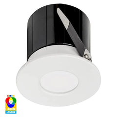 Havit Lighting LED Downlights White Prime Black Fixed RGBCW WIFI LED Downlight - HV5511RGBCW HV5511RGBCW-WHT