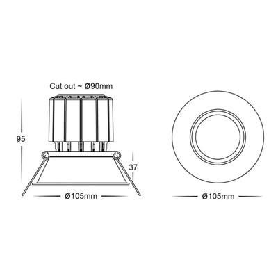 Havit Lighting LED Downlights Prime White Fixed Deep CCT WIFI LED Lights-For-You