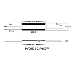 Havit Lighting LED Drivers 150w Dali Push Dim LED Driver 12v or 24v DC Lights-For-You