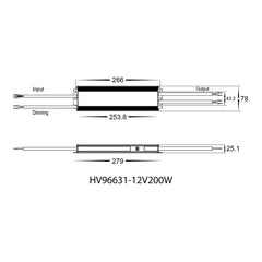 Havit Lighting LED Drivers 200w Dali Push Dim LED Driver 12v or 24v DC Lights-For-You