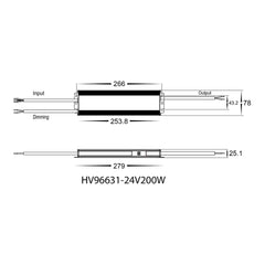 Havit Lighting LED Drivers 200w Dali Push Dim LED Driver 12v or 24v DC Lights-For-You