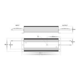 Havit Lighting LED Drivers 275w Weatherproof LED Driver Lights-For-You HV9658-12V275W 9350418005069