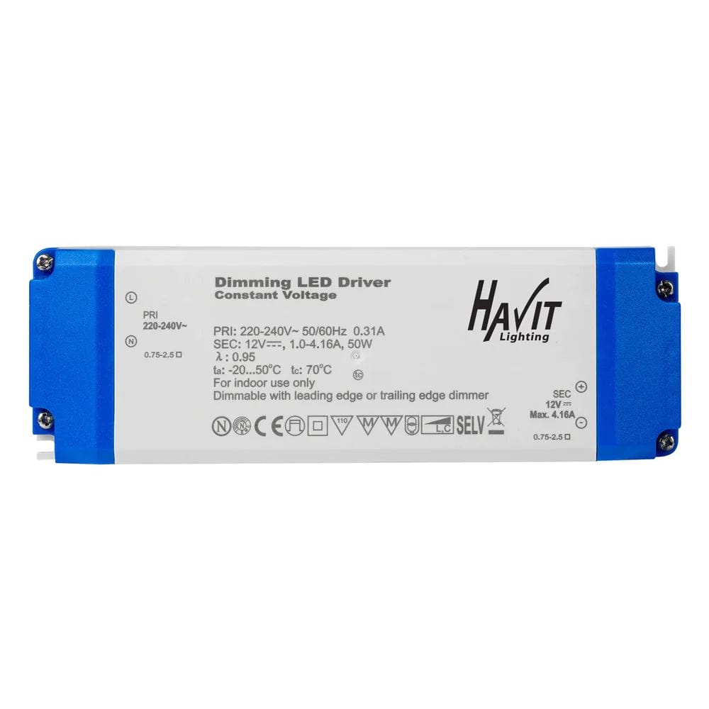 Havit Lighting LED Drivers 50w Indoor LED Driver Triac Lights-For-You HV9668-12V50W 9350418027917