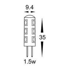 Havit Lighting LED Globes 1.5w G4 12v DC LED Bi Pin Glob Lights-For-You