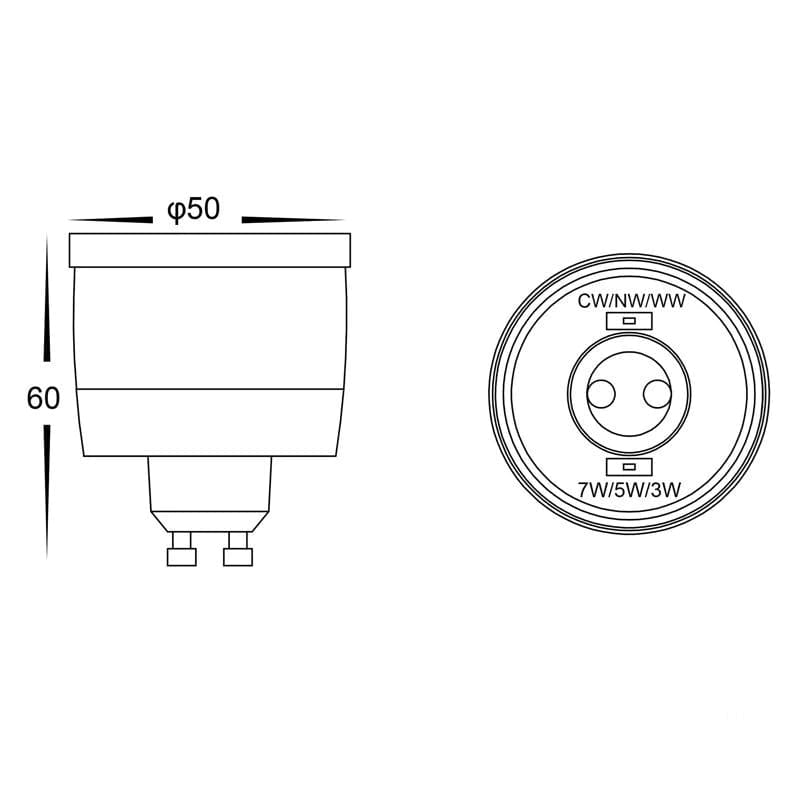 Havit Lighting LED Globes Colour 9in1 240v GU10 LED Globe Lights-For-You HV9506D 9350418002655