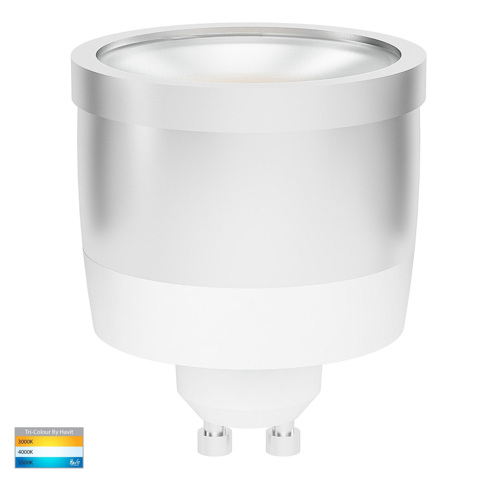 Havit Lighting LED Globes White HV9506D - TRI- Colour 9in1 240v GU10 Dimmable LED Globe Lights-For-You HV9506D