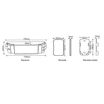 Havit Lighting LED Strip Controllers RGBC/W LED Strip Remote Controller Lights-For-You HV9102-M4+M4-5A 9350418001498