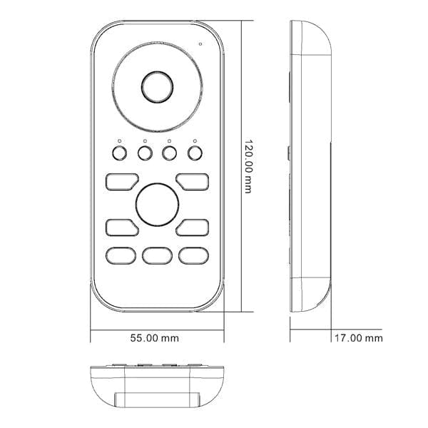 Havit Lighting LED Strip Controllers RGBW Zigbee LED Remote Controller Lights-For-You HV9102-ZB-RGBWREM 9350418012937