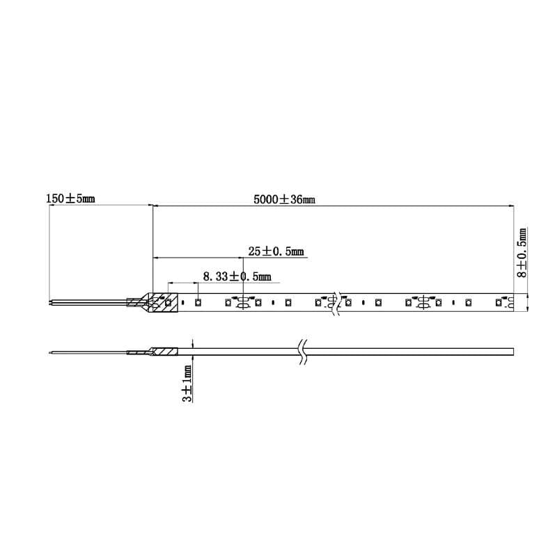 Havit Lighting LED Strips 9.6w IP54 LED Strip 3000k Lights-For-You HV9723-IP54-120-3K 9350418024060